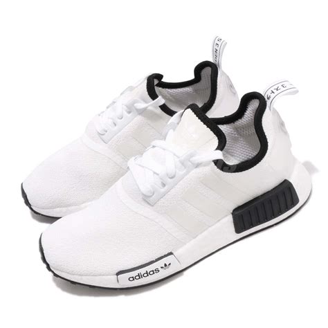 adidas nmd r1 schuhe core black ftwr white|Adidas NMD r1 white men's.